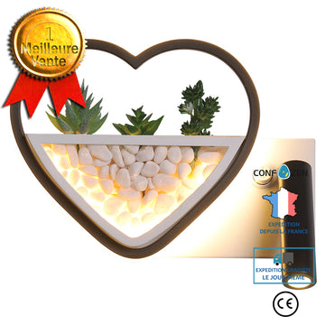 Applique murale en forme de coeur LED Style nordique Simplicité moderne Toile de fond TV Tête de lit de chambre Mur d'escalie